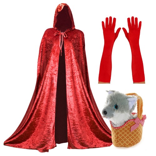 Costume donna cappuccio - costume, rosso
