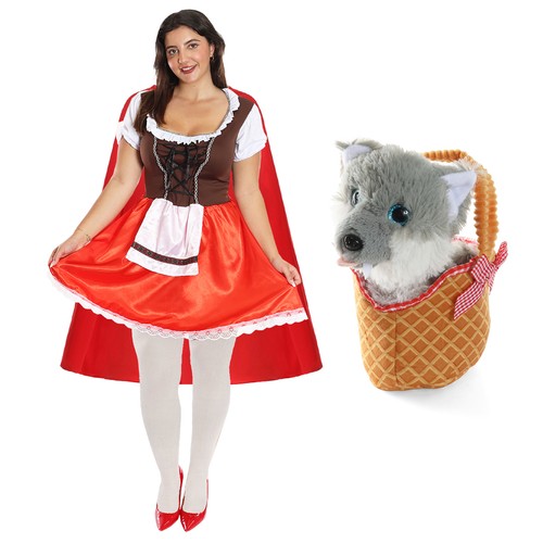 Costume donna cappuccio - donna, rosso