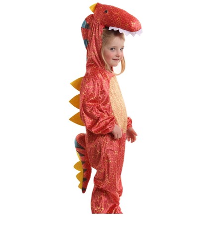Costume dinosauro rosso rex - rosso, t-rex