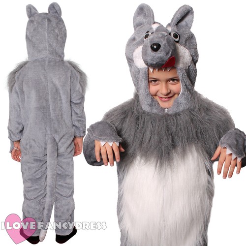 Costume lupo bambino animale - costume,